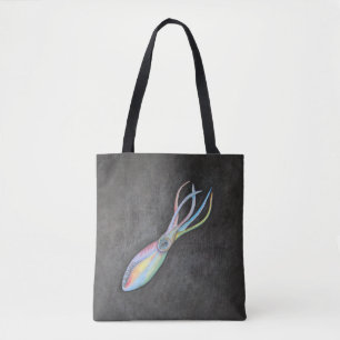 Rainbow Squid Tote Bag