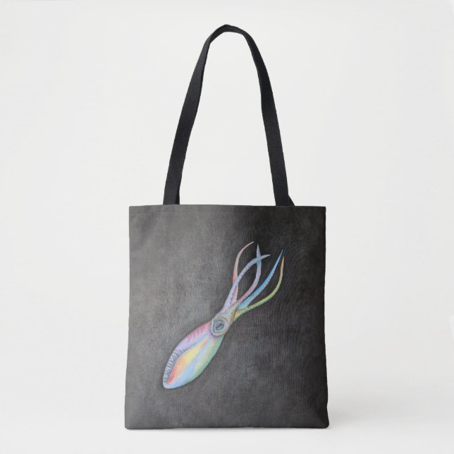 Rainbow Squid Tote Bag (Front)