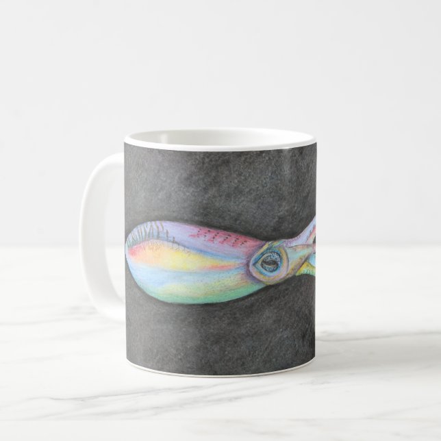 Rainbow Squid Wraparound Mug (Front Left)