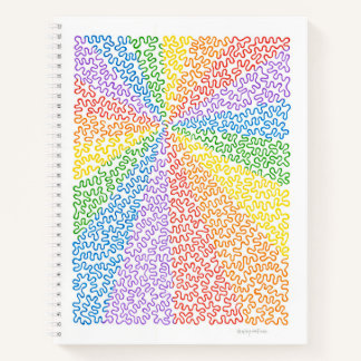 Rainbow Squiggles Notebook
