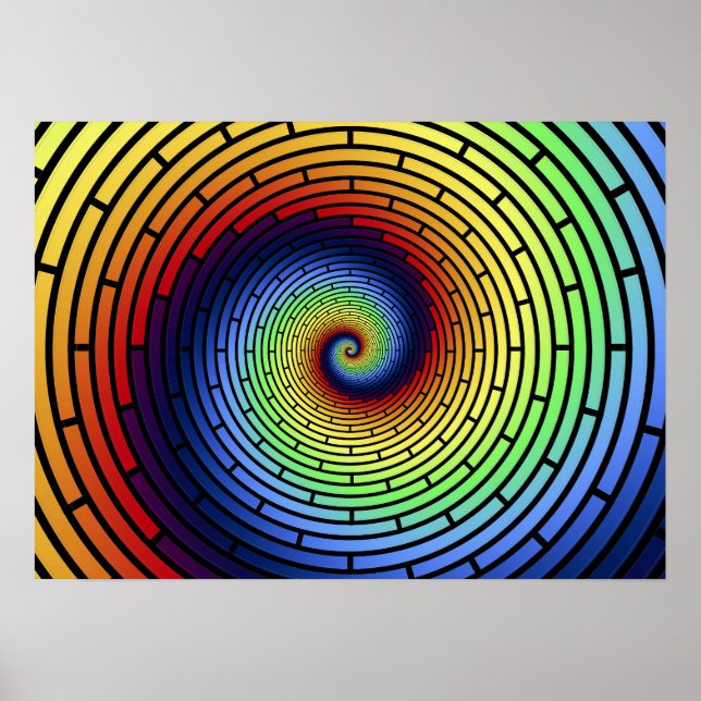 Rainbow Squiral Poster ROY G BIV (Front)
