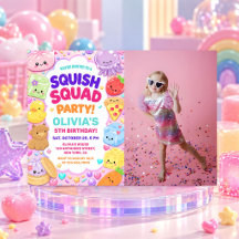Rainbow Squishy Girl Birthday Party Photo