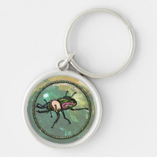 Rainbow Stag Beetle Keychain