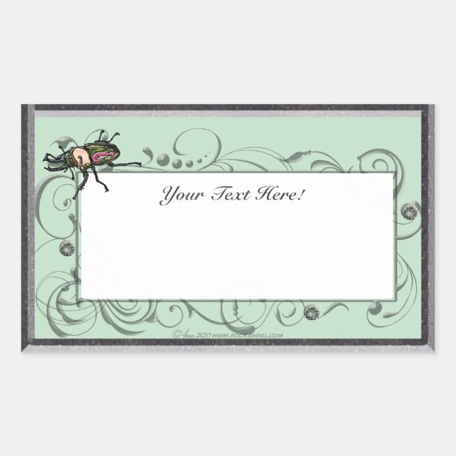 Rainbow Stag Beetle Sticker (Front)