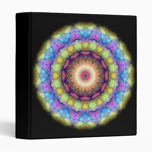 Rainbow stained Glass Binder (Front/Spine)