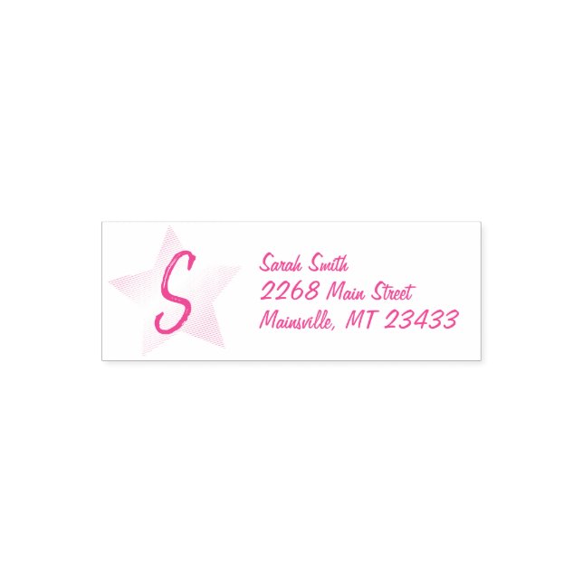Rainbow Star Baby Shower Self-inking Stamp (Design)