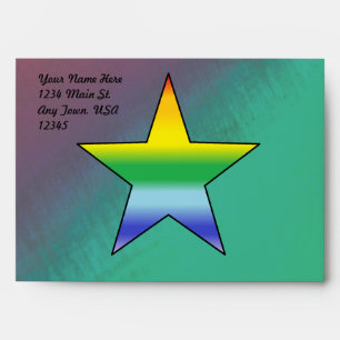 Rainbow Star Envelopes