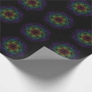 Rainbow Star Galaxy Void Wrapping Paper