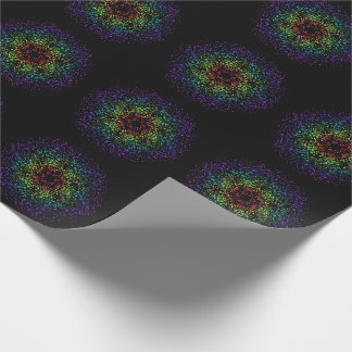 Rainbow Star Galaxy Void Wrapping Paper