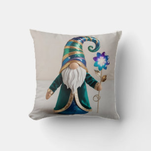Rainbow Star Gnome for Mom Throw Pillow