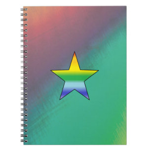 Rainbow Star Notebook