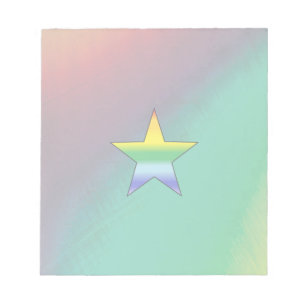 Rainbow Star Notepad