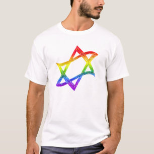 Rainbow Star of David T-Shirt