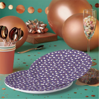 Rainbow Star Paper Plates