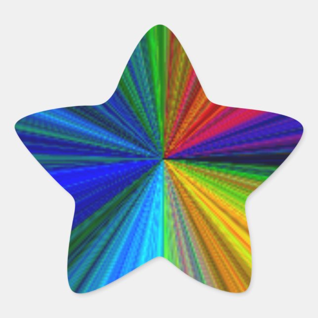 Rainbow Star Sticker (Front)