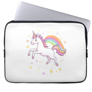 Rainbow Star Unicorn (1) Laptop Sleeve