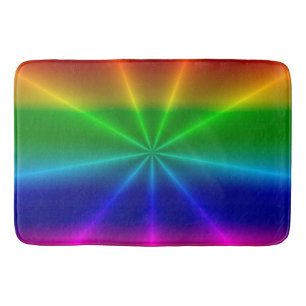 Rainbow Starburst Bath Mat