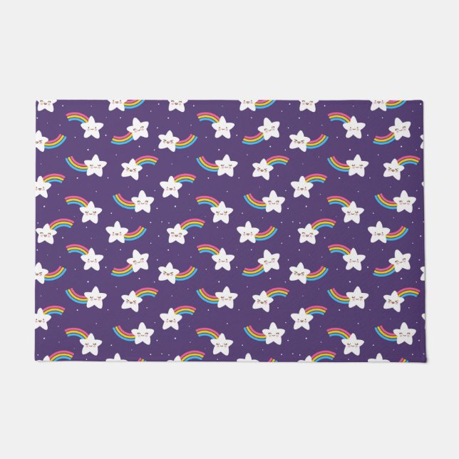 Rainbow Stars Doormat (Front)