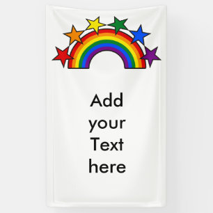 RAINBOW & STARS FLAG COLORS + your ideas Banner