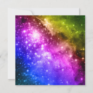 Rainbow Stars Invitation
