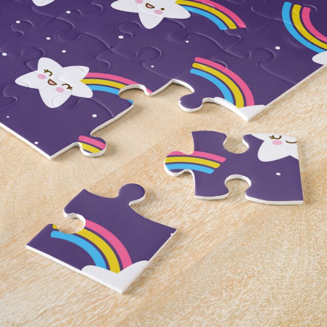Rainbow Stars Jigsaw Puzzle (Side)