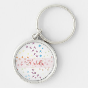 Rainbow stars keychain