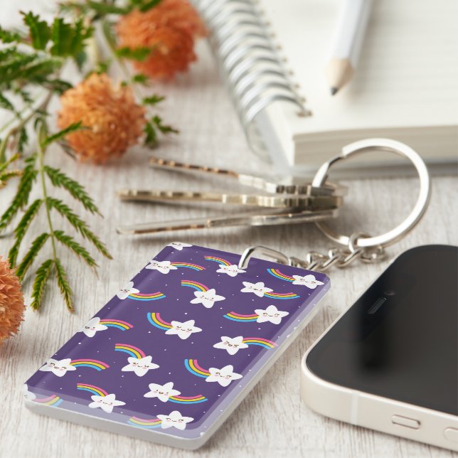 Rainbow Stars Keychain (Front Right)