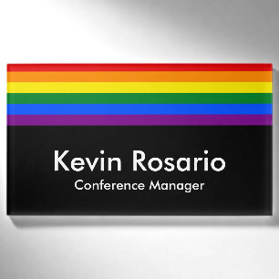 RAINBOW & STARS LGBT COLORS + your ideas Name Tag