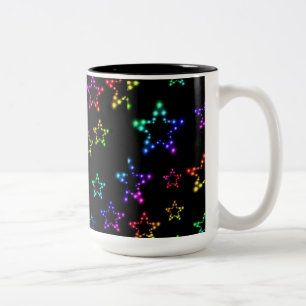 Rainbow Stars Motif Mug