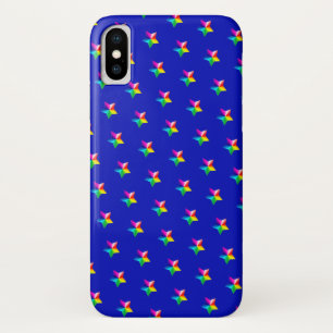 rainbow stars on blue Case-Mate iPhone case