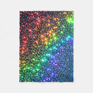 Rainbow Stars Party        iPhone Wallet Case Fleece Blanket