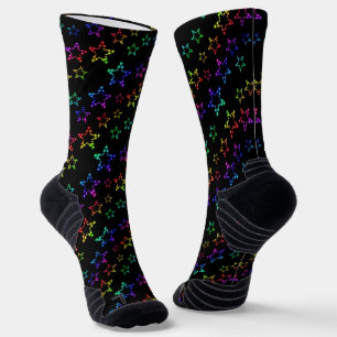 Rainbow Stars Pattern Socks