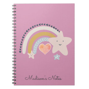 Rainbow Stars Personalized Notebook