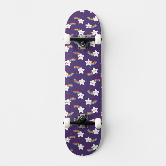 Rainbow Stars Skateboard (Recto)
