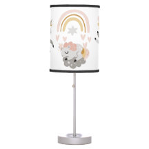 Rainbow Stars Sleepy Unicorn | Table Lamp