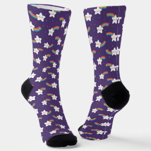 Rainbow Stars Socks #2