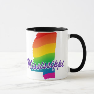 Rainbow State Of Mississippi Mug
