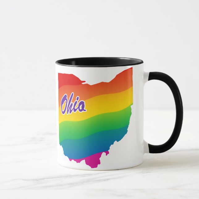 Rainbow State Of Ohio Mug (Right)