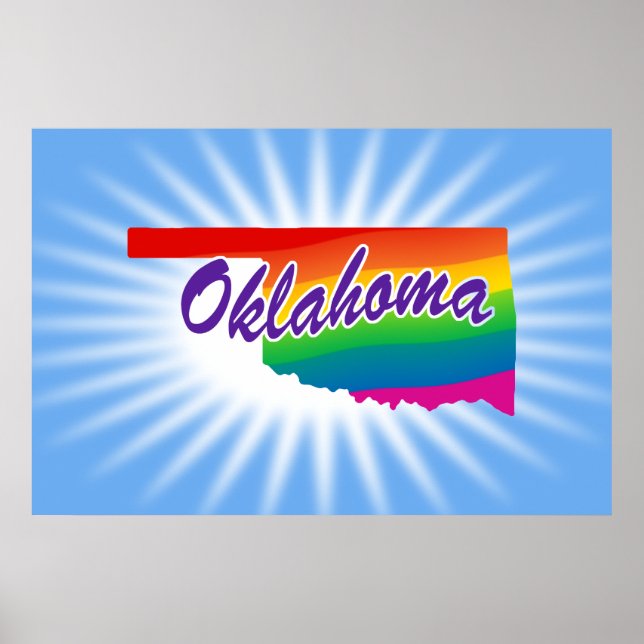 Rainbow State Of Oklahoma Poster (Front)