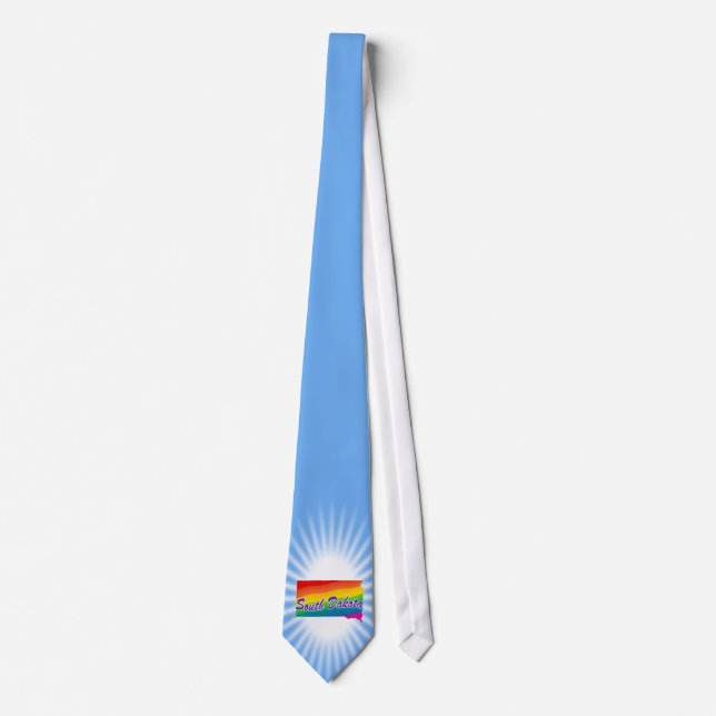 Rainbow State Of South Dakota Tie (Front)