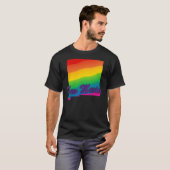 Rainbow State Outline New Mexico T-Shirt (Front Full)
