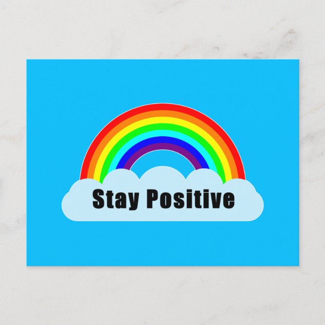 RAINBOW - Stay Positive Postcard (Front)