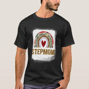Rainbow Stepmom Mom Cute Mommy New Mom Mother's Da T-Shirt