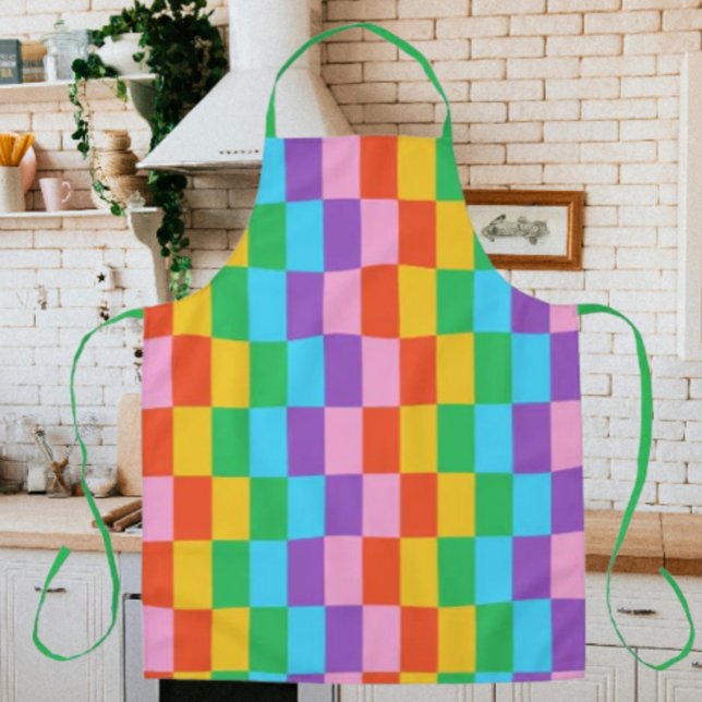 Rainbow Steps Blocks Pattern Apron (Creator Uploaded)