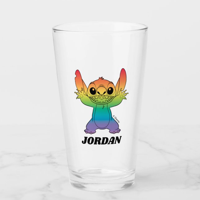 Rainbow Stitch Glass (Front)