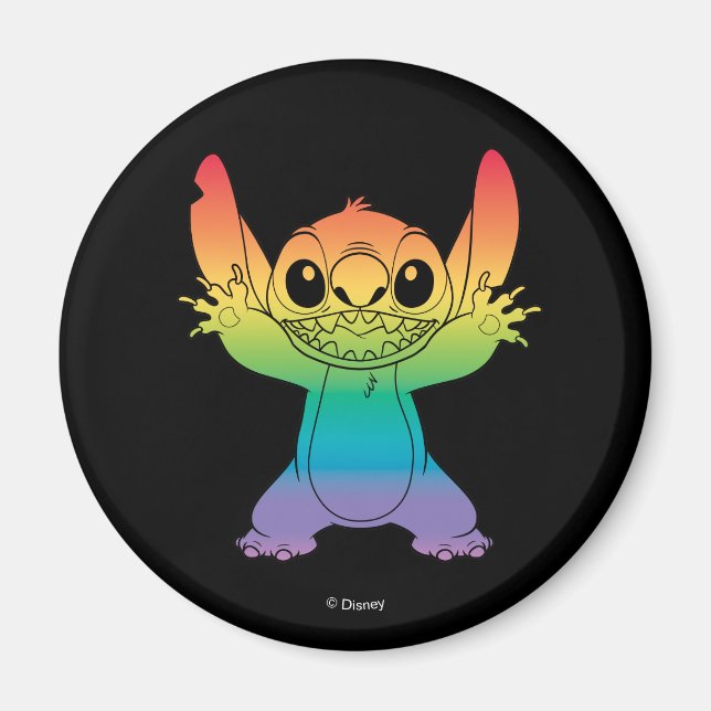 Rainbow Stitch Magnet (Front)