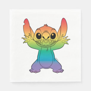 Rainbow Stitch Napkin