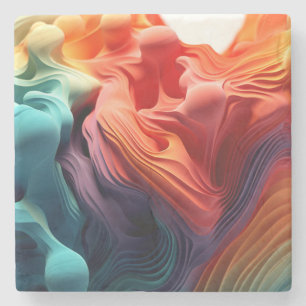 Rainbow Stone Coaster