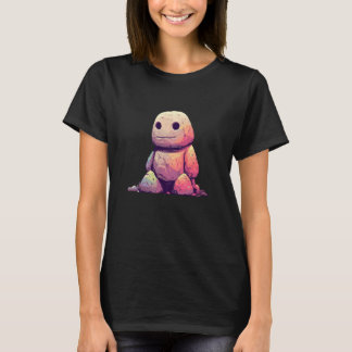 Rainbow Stone Golem Cute Fantasy Pastel Creature T-Shirt