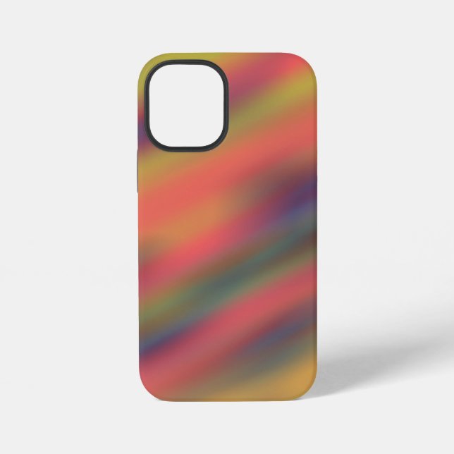 Rainbow streaks iPhone case (Back)